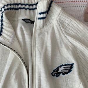 NFL team zip up sweater